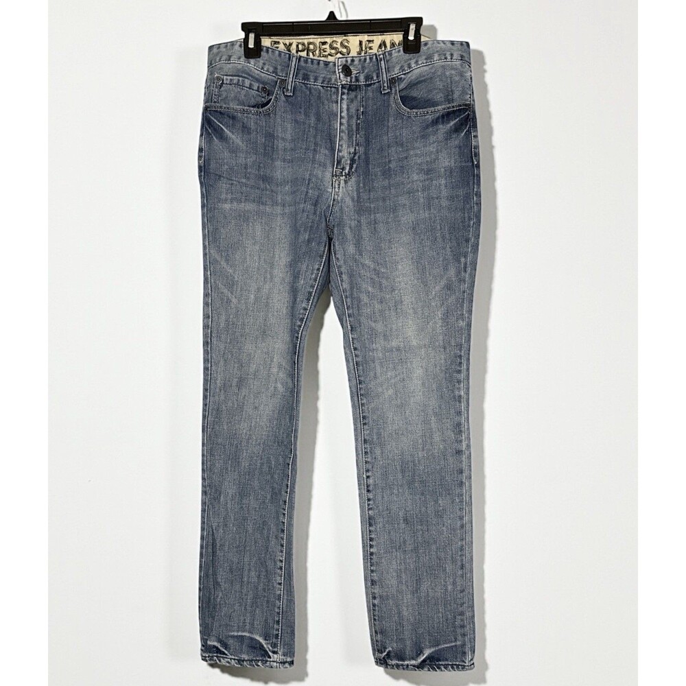 Express Jeans Mens 34X32 Blake Loose Fit Boot Cut Denim Pants